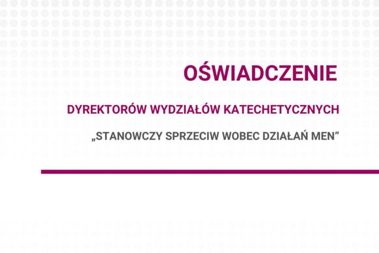 „Stanowczy sprzeciw wobec działań MEN” – Oświadczenie Dyrektorów Wydziałów Katechetycznych