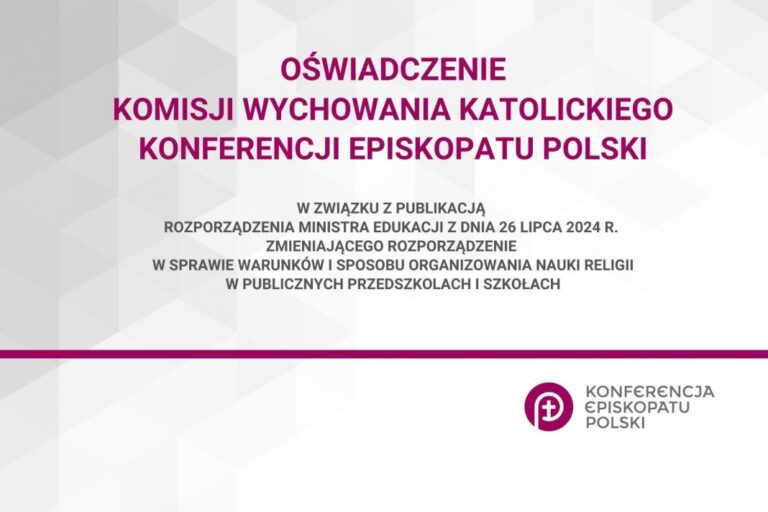 Oświadczenie Komisji Wychowania Katolickiego Konferencji Episkopatu Polski
